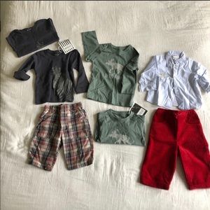 Baby boy lots of 7 units - pants, t-shirt